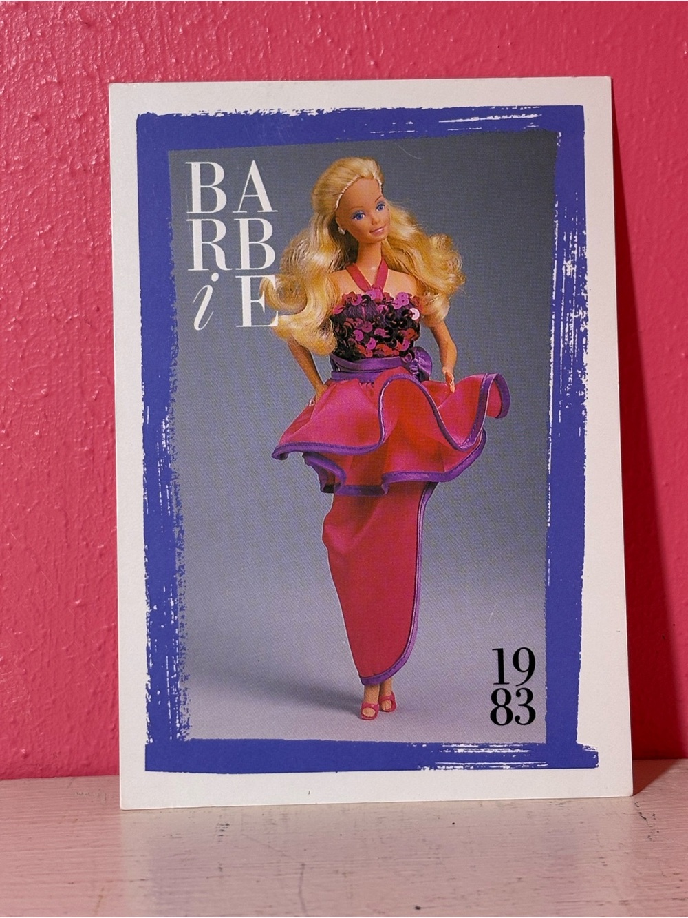 VINTAGE 1990 Barbie 1983 Dream Date Collector Trading Card Kids Toy Collectible